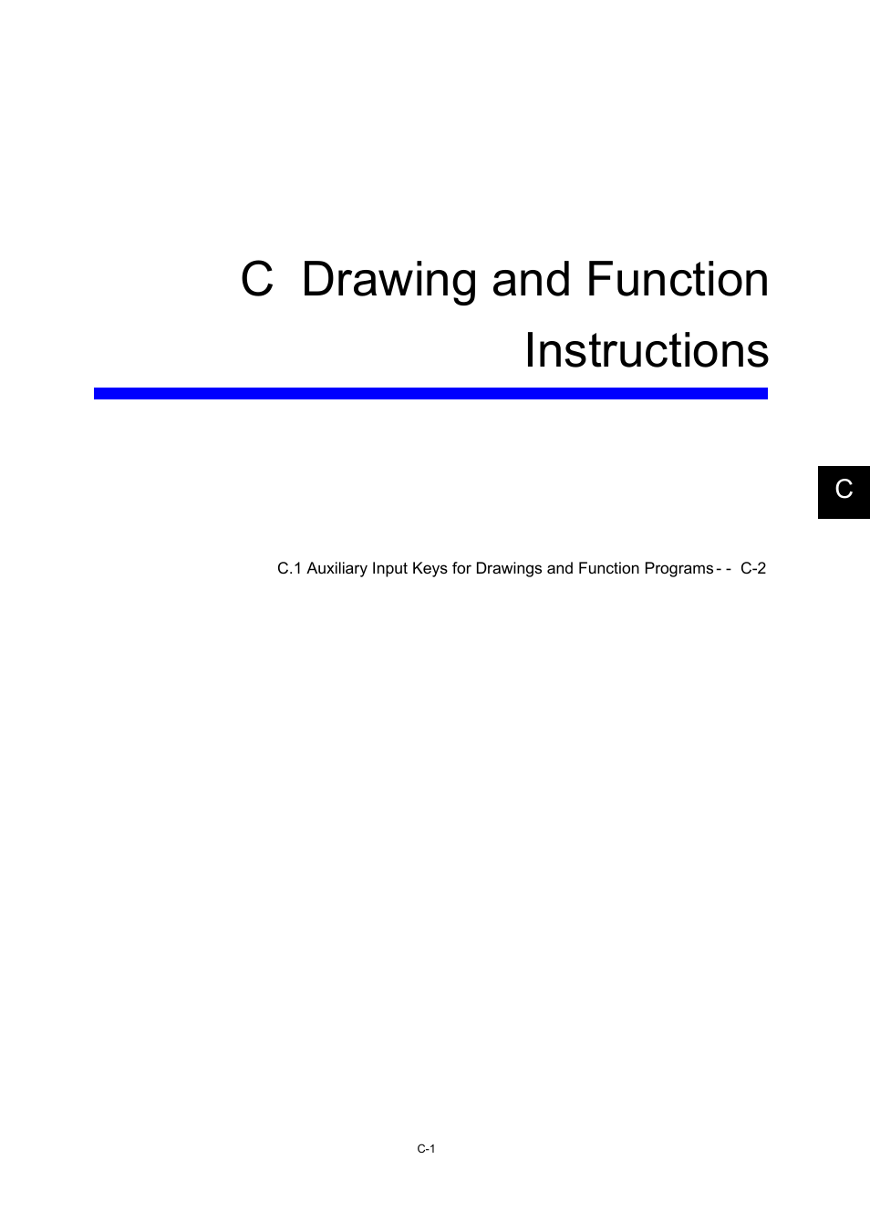 C drawing and function instructions | Yaskawa MP900 Series Machine Controller for Standard Operation User Manual | Page 500 / 509