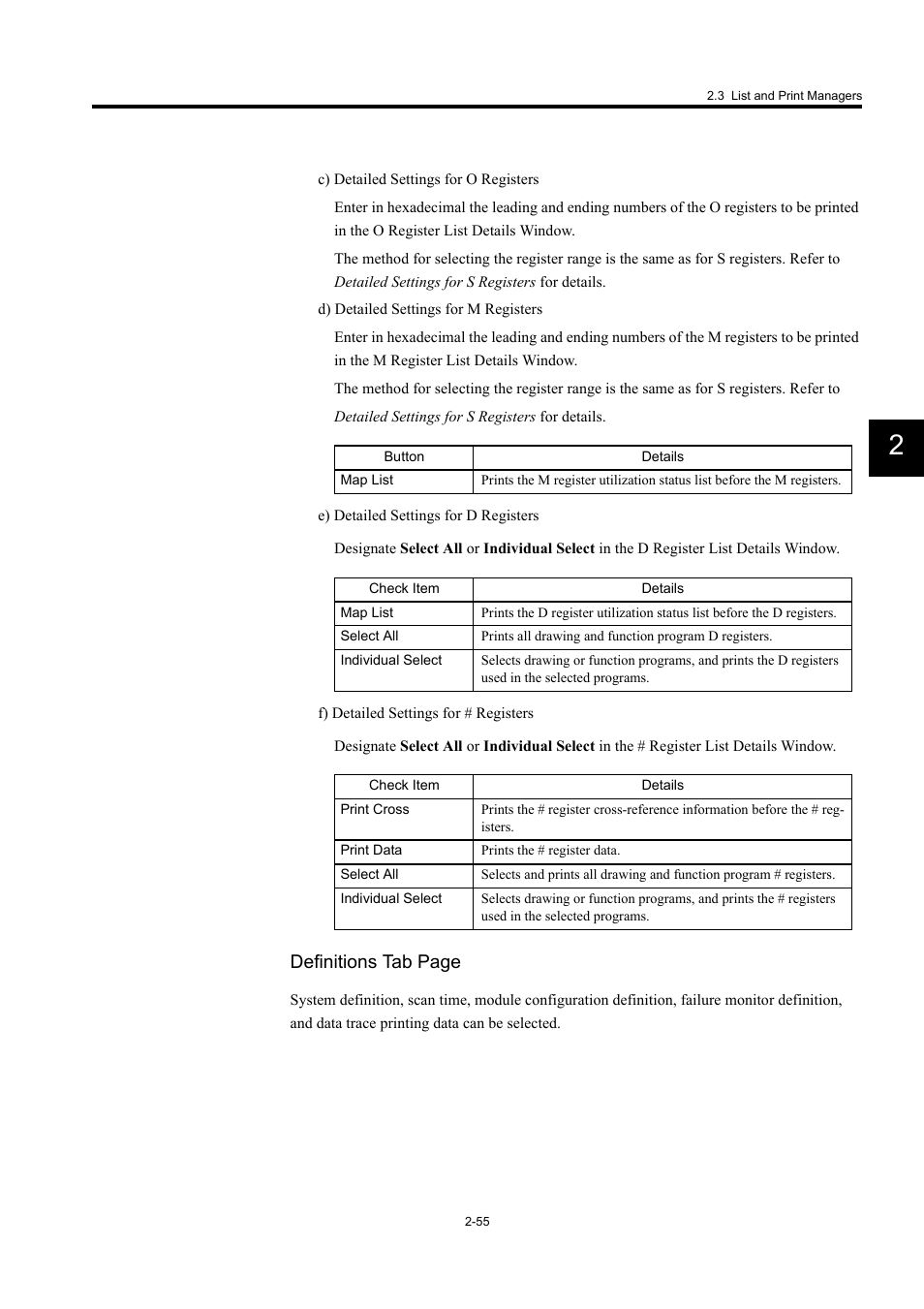 Definitions tab page | Yaskawa MP900 Series Machine Controller for Standard Operation User Manual | Page 88 / 509
