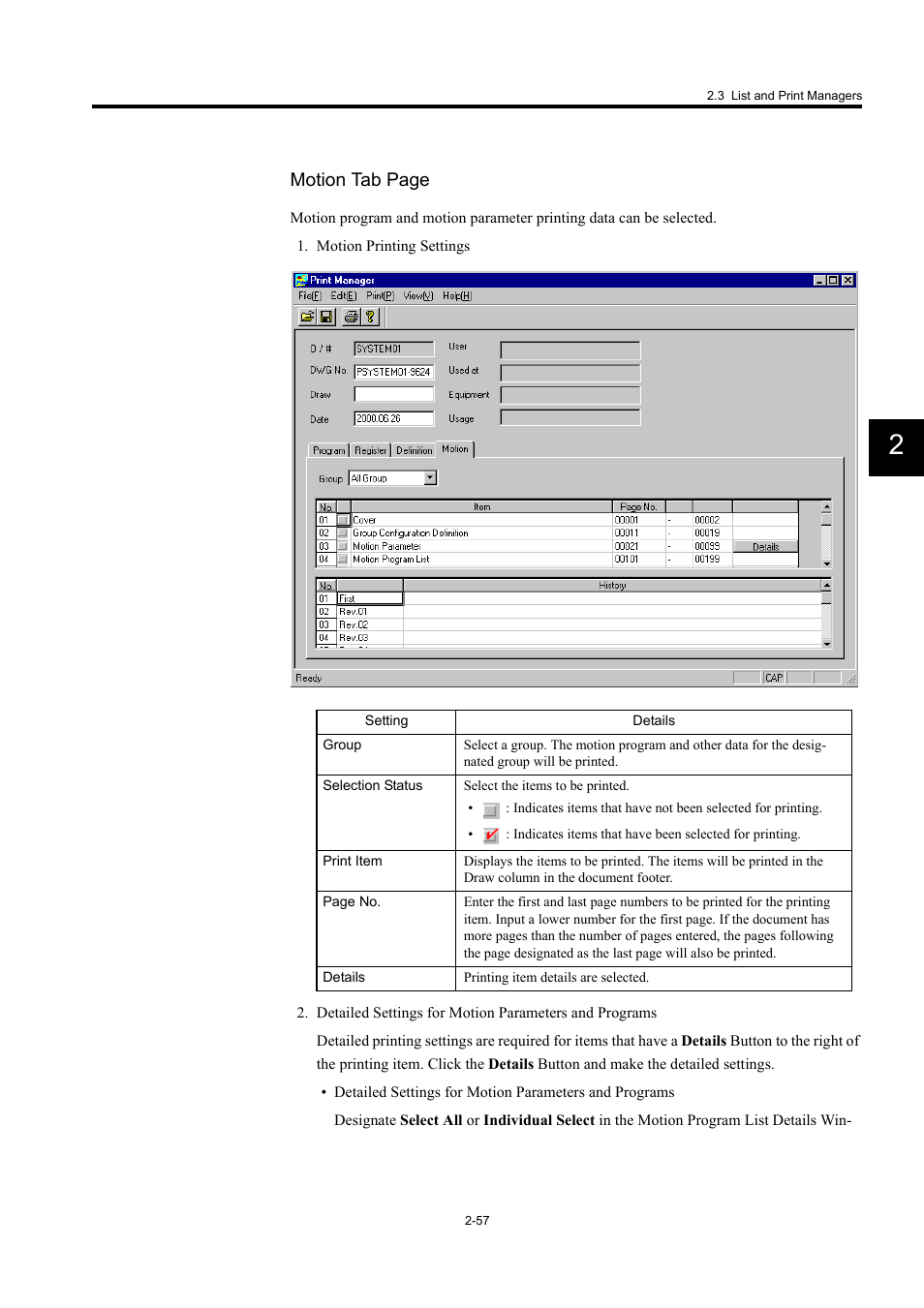 Motion tab page | Yaskawa MP900 Series Machine Controller for Standard Operation User Manual | Page 90 / 509