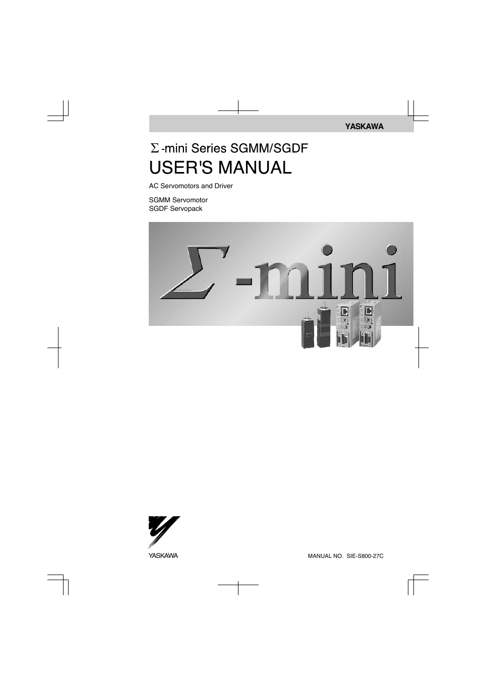 Yaskawa Sigma Mini User Manual | 282 pages