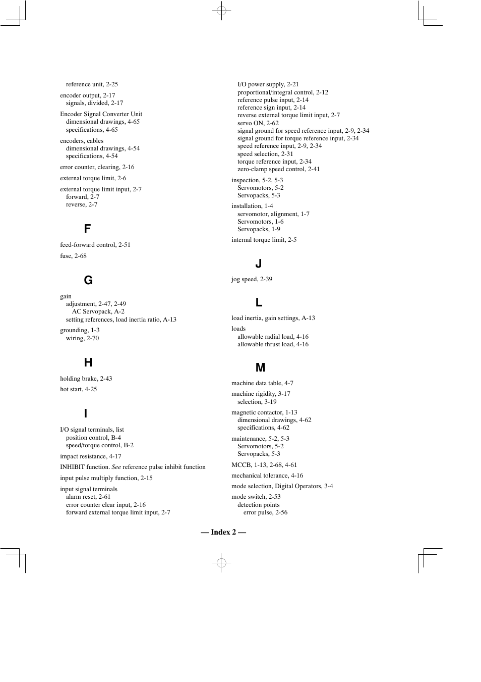 Yaskawa Sigma Mini User Manual | Page 277 / 282