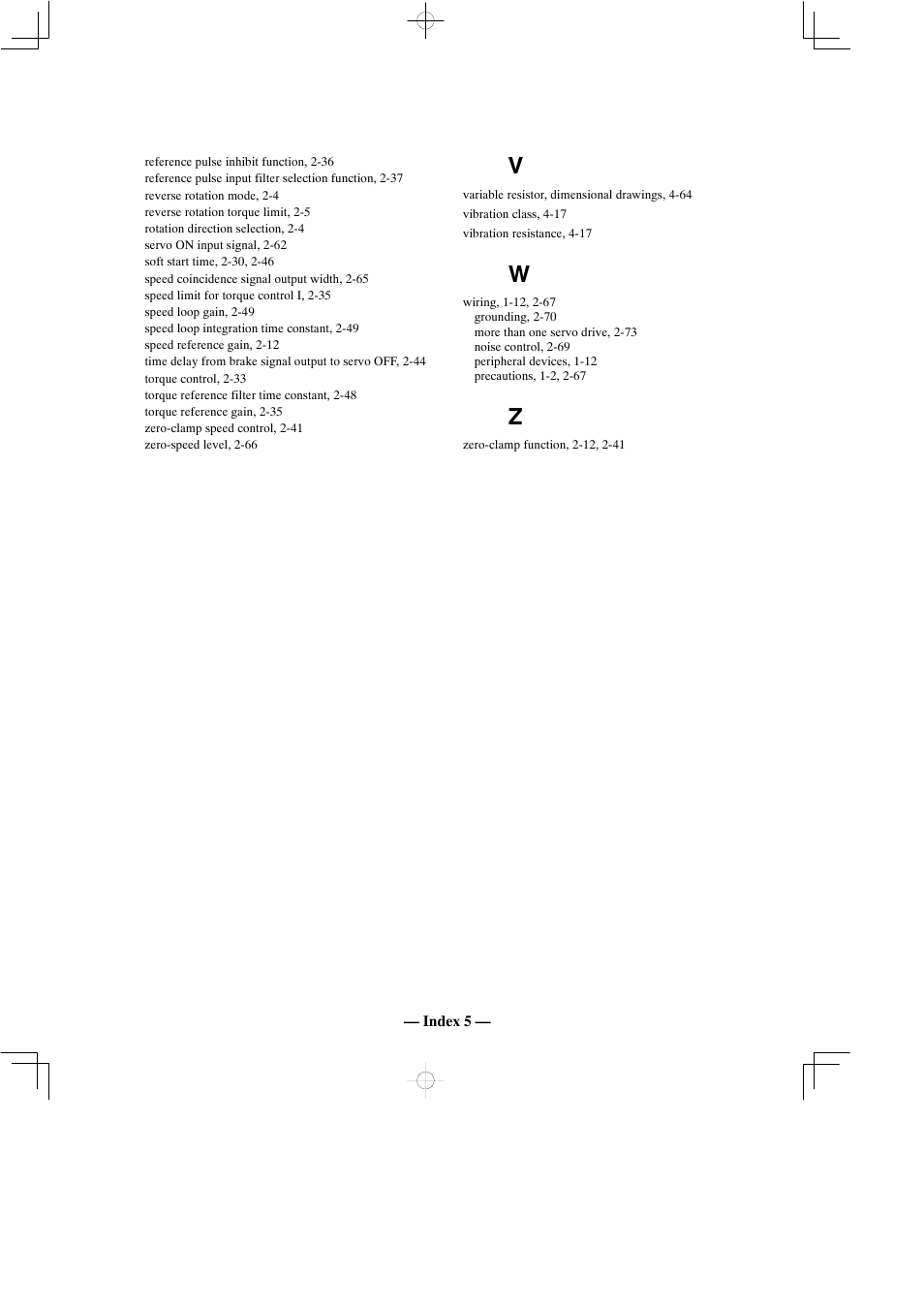 Yaskawa Sigma Mini User Manual | Page 280 / 282