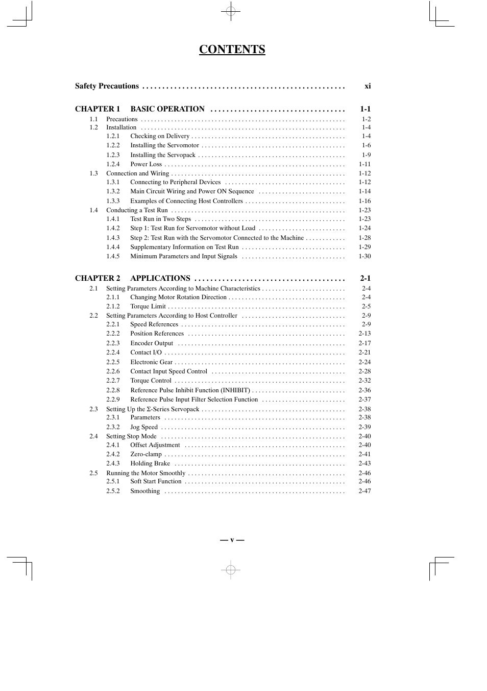 Yaskawa Sigma Mini User Manual | Page 4 / 282