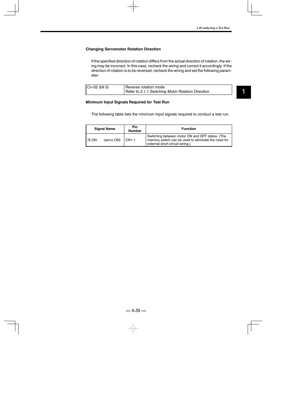 Yaskawa Sigma Mini User Manual | Page 44 / 282