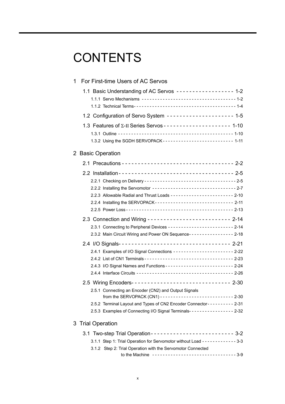Yaskawa Large Capacity Sigma II Series User Manual | Page 10 / 405