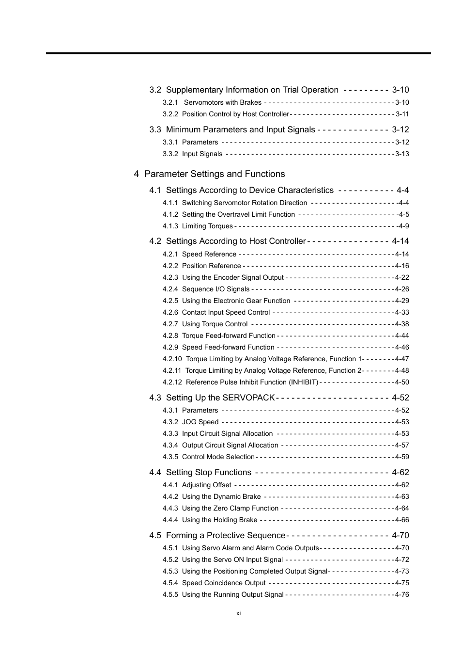 4 parameter settings and functions | Yaskawa Large Capacity Sigma II Series User Manual | Page 11 / 405