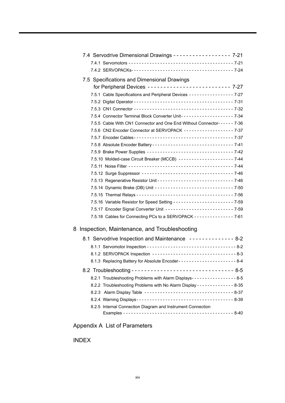 Yaskawa Large Capacity Sigma II Series User Manual | Page 14 / 405