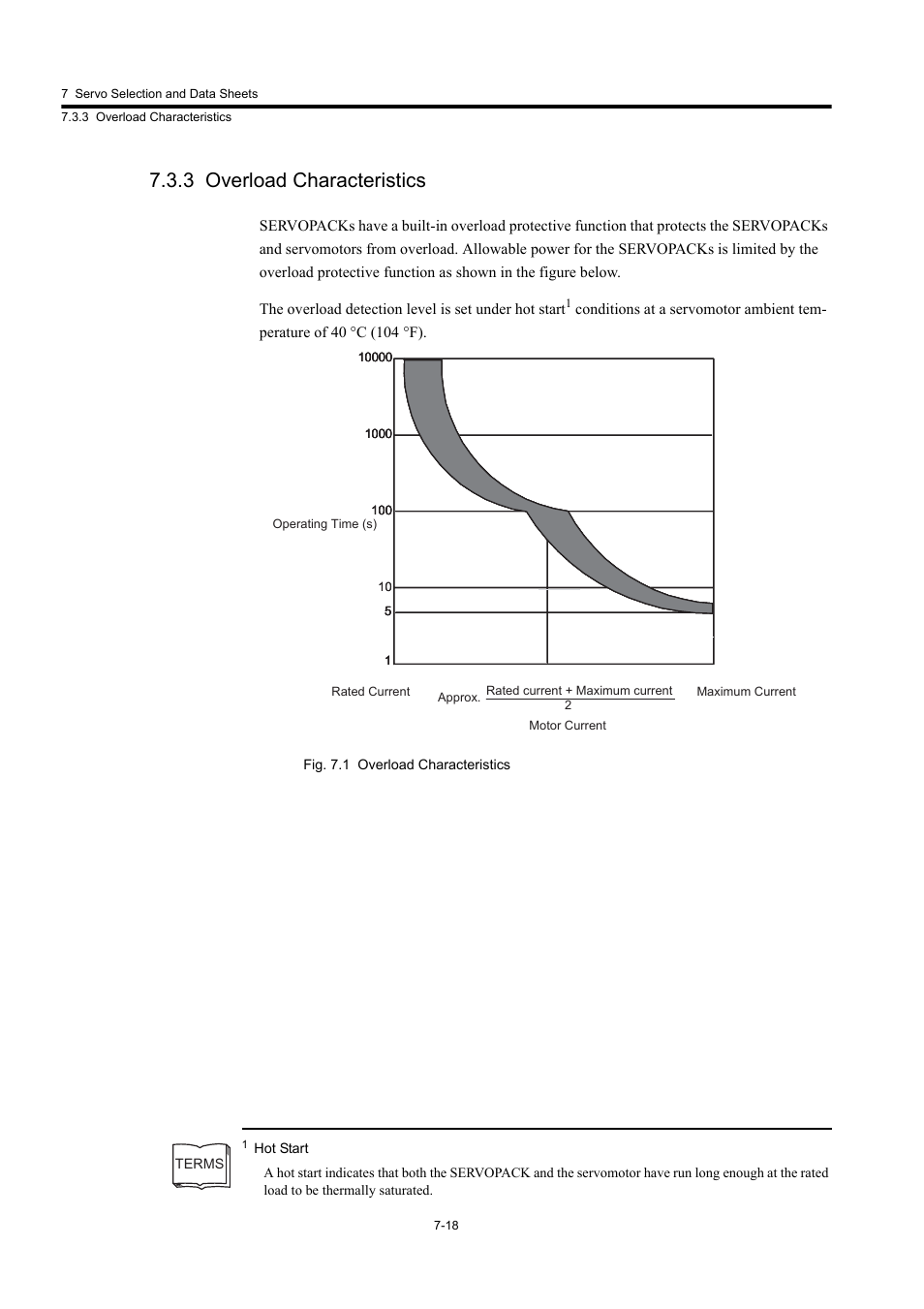 3 overload characteristics | Yaskawa Large Capacity Sigma II Series User Manual | Page 294 / 405