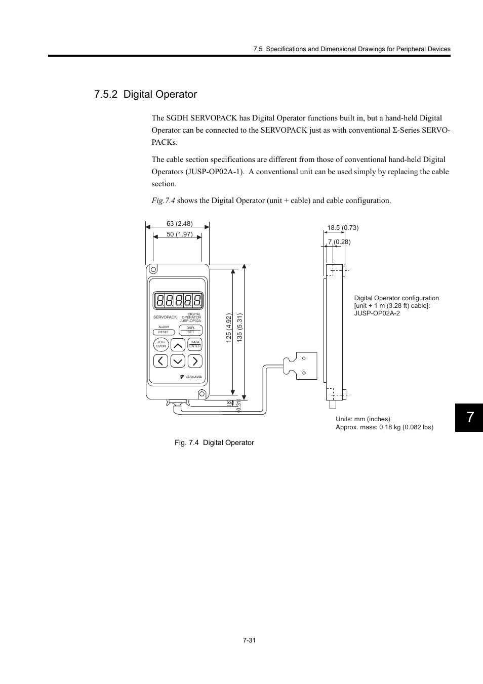 2 digital operator | Yaskawa Large Capacity Sigma II Series User Manual | Page 307 / 405
