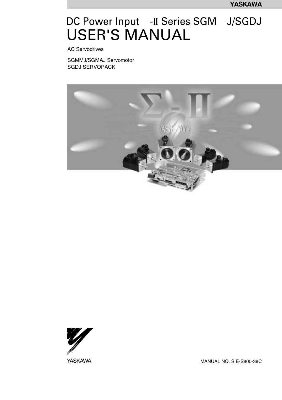 Yaskawa Sigma II Series DC Power Input SGMAJ User Manual | 334 pages