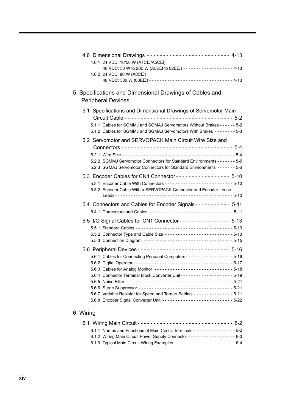 Yaskawa Sigma II Series DC Power Input SGMAJ User Manual | Page 14 / 334