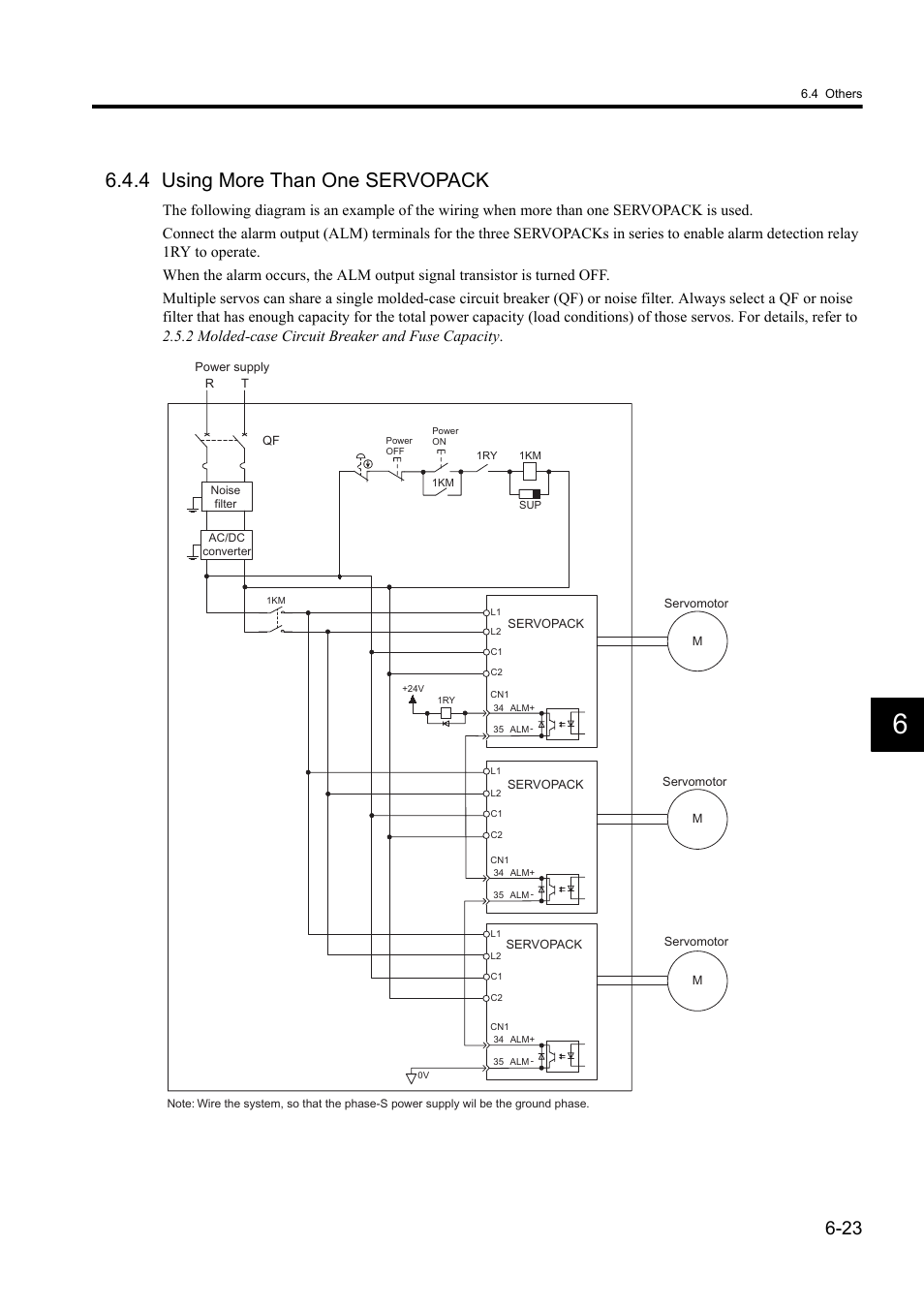 4 using more than one servopack | Yaskawa Sigma II Series DC Power Input SGMAJ User Manual | Page 142 / 334
