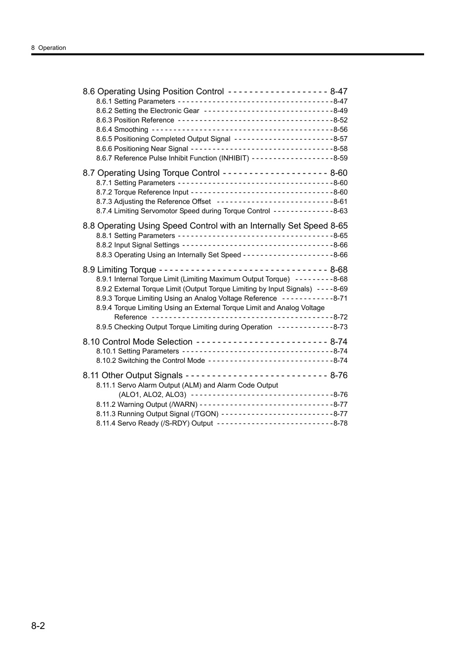 Yaskawa Sigma II Series DC Power Input SGMAJ User Manual | Page 175 / 334