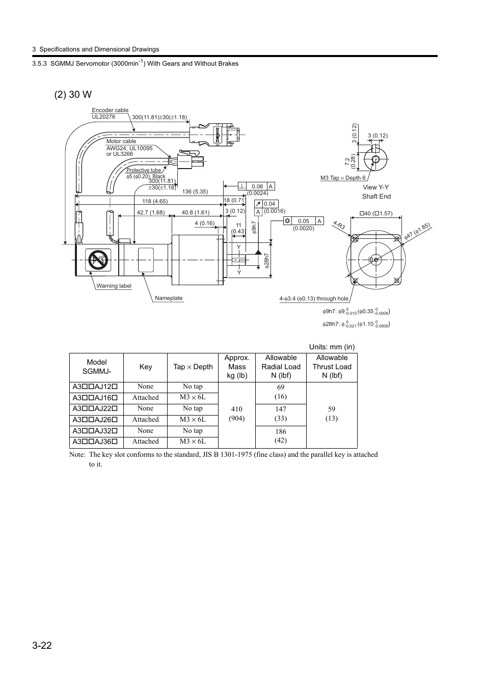 Yaskawa Sigma II Series DC Power Input SGMAJ User Manual | Page 63 / 334