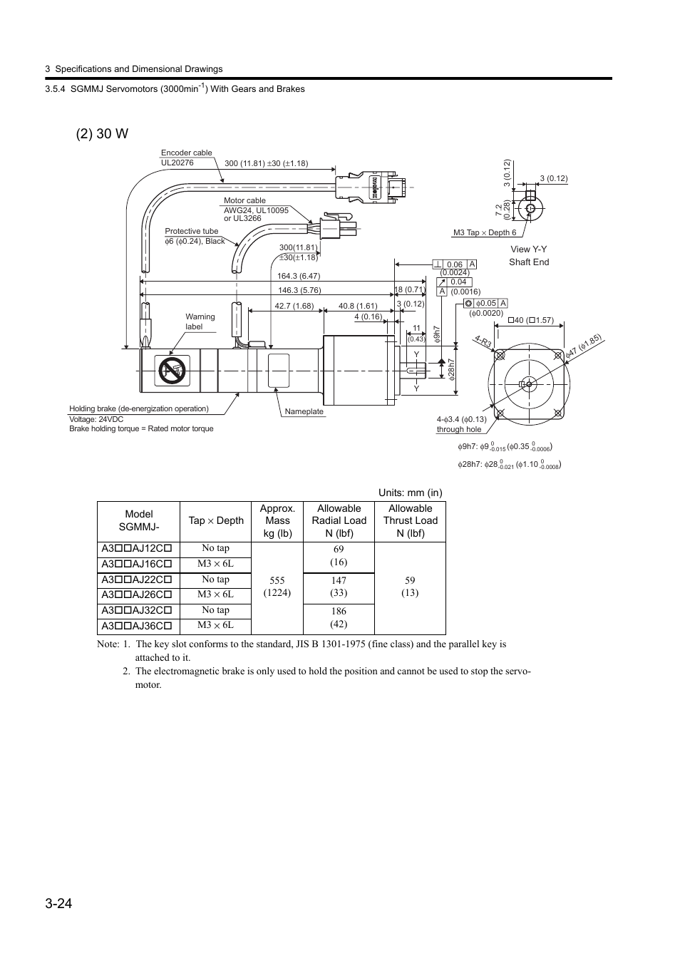 Yaskawa Sigma II Series DC Power Input SGMAJ User Manual | Page 65 / 334