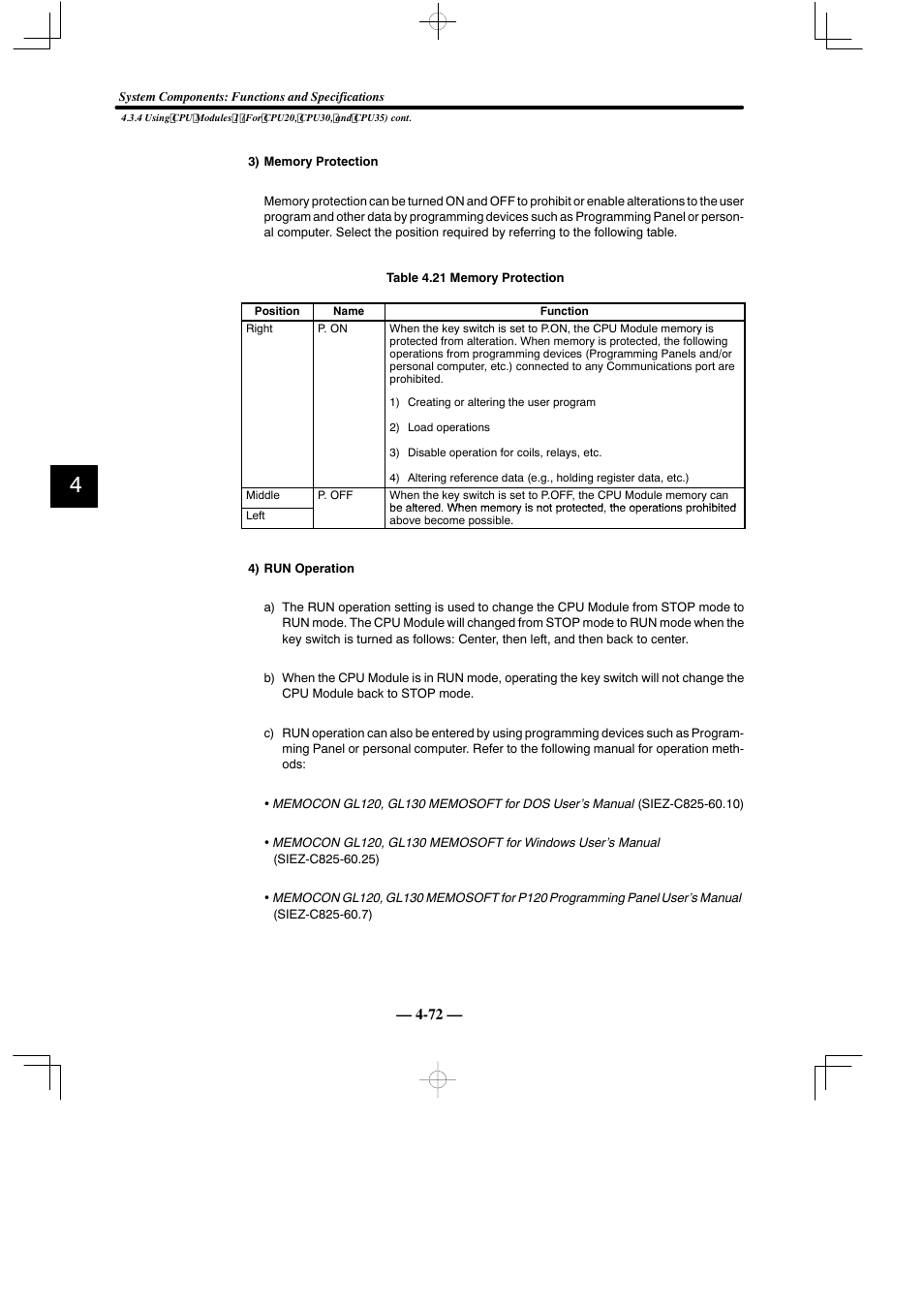 Yaskawa MEMOCON GL120 User Manual | Page 128 / 495