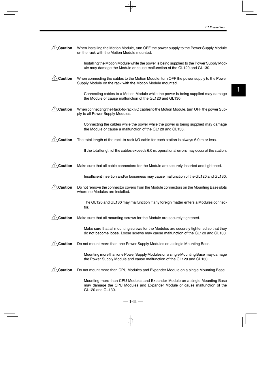 Yaskawa MEMOCON GL120 User Manual | Page 16 / 495