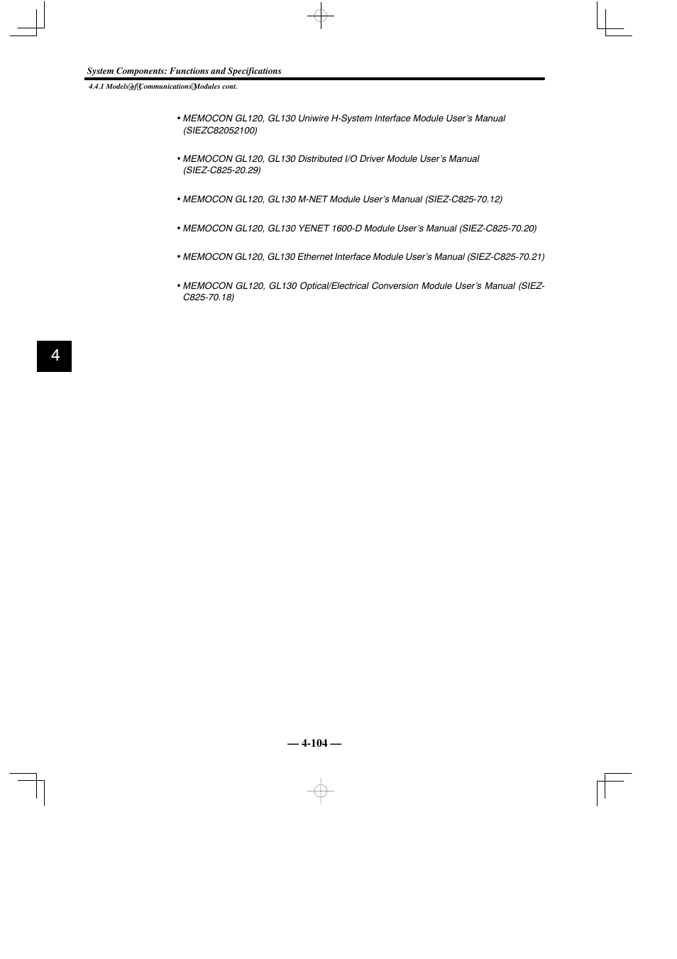 Yaskawa MEMOCON GL120 User Manual | Page 160 / 495