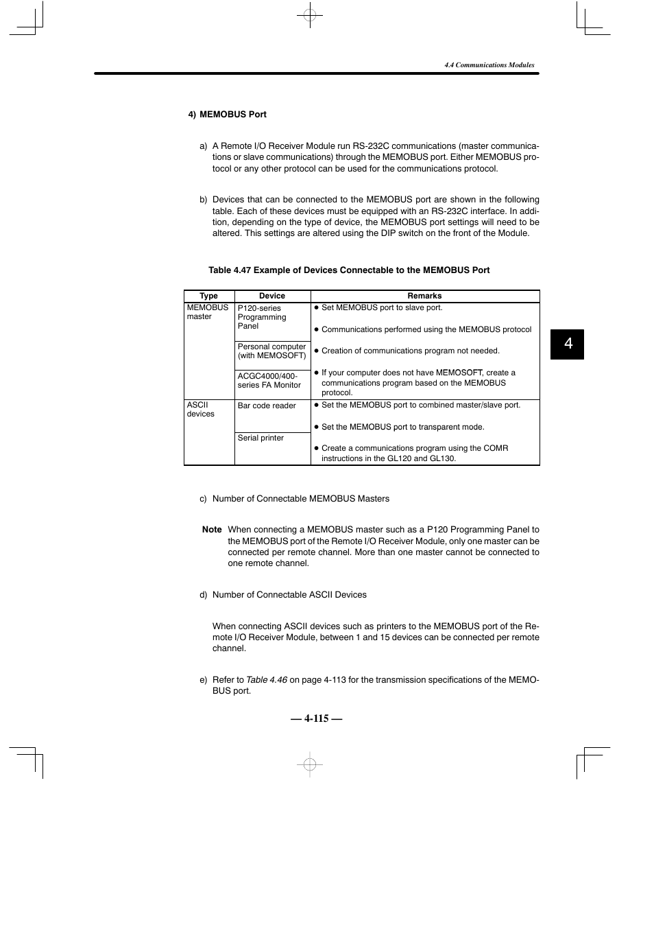 Yaskawa MEMOCON GL120 User Manual | Page 171 / 495