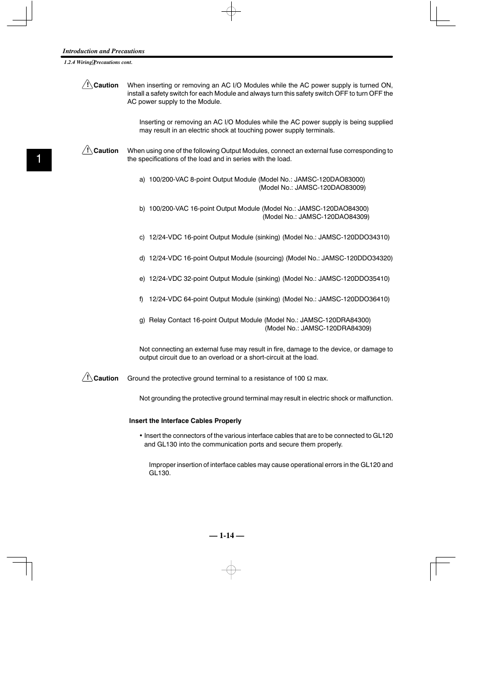 Yaskawa MEMOCON GL120 User Manual | Page 19 / 495