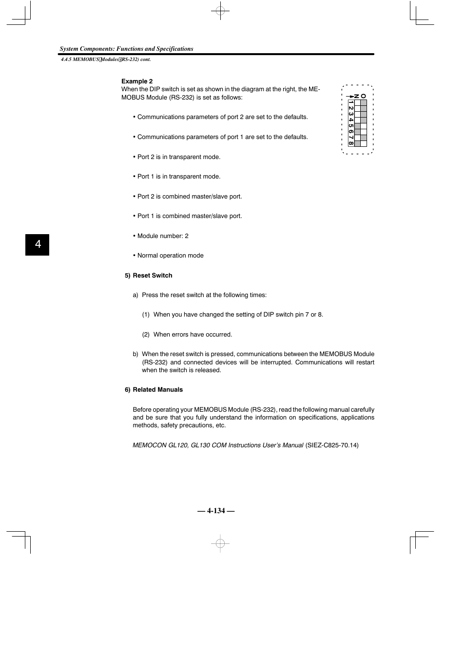 Yaskawa MEMOCON GL120 User Manual | Page 190 / 495