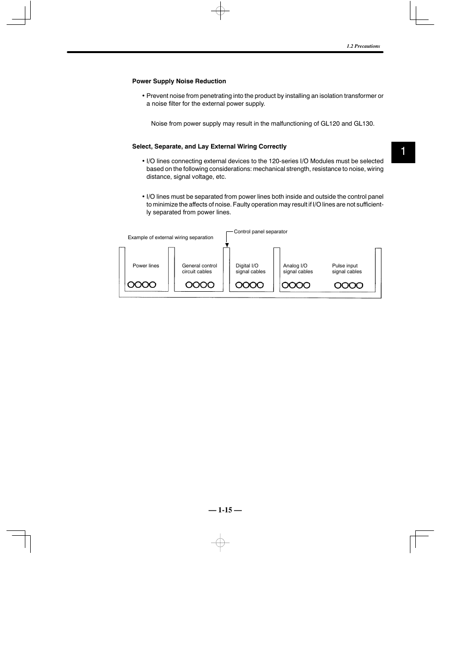 Yaskawa MEMOCON GL120 User Manual | Page 20 / 495