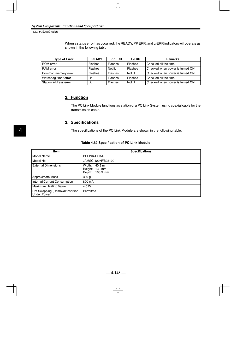 Yaskawa MEMOCON GL120 User Manual | Page 204 / 495