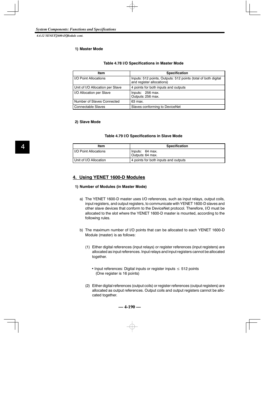 Yaskawa MEMOCON GL120 User Manual | Page 246 / 495