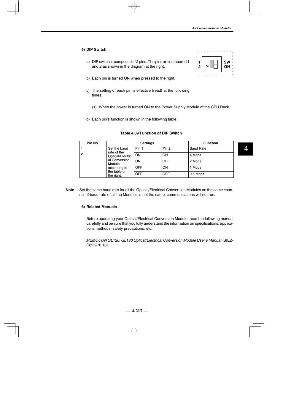 Yaskawa MEMOCON GL120 User Manual | Page 273 / 495