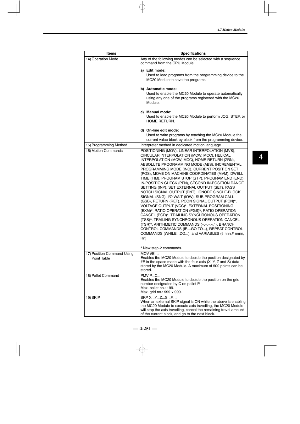 Yaskawa MEMOCON GL120 User Manual | Page 307 / 495