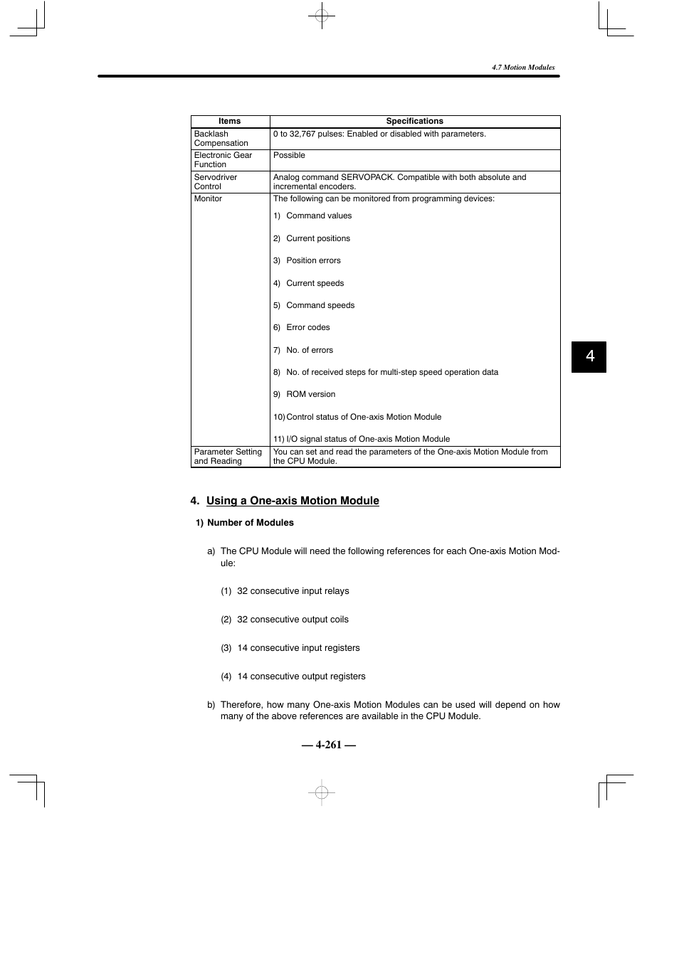 Yaskawa MEMOCON GL120 User Manual | Page 317 / 495