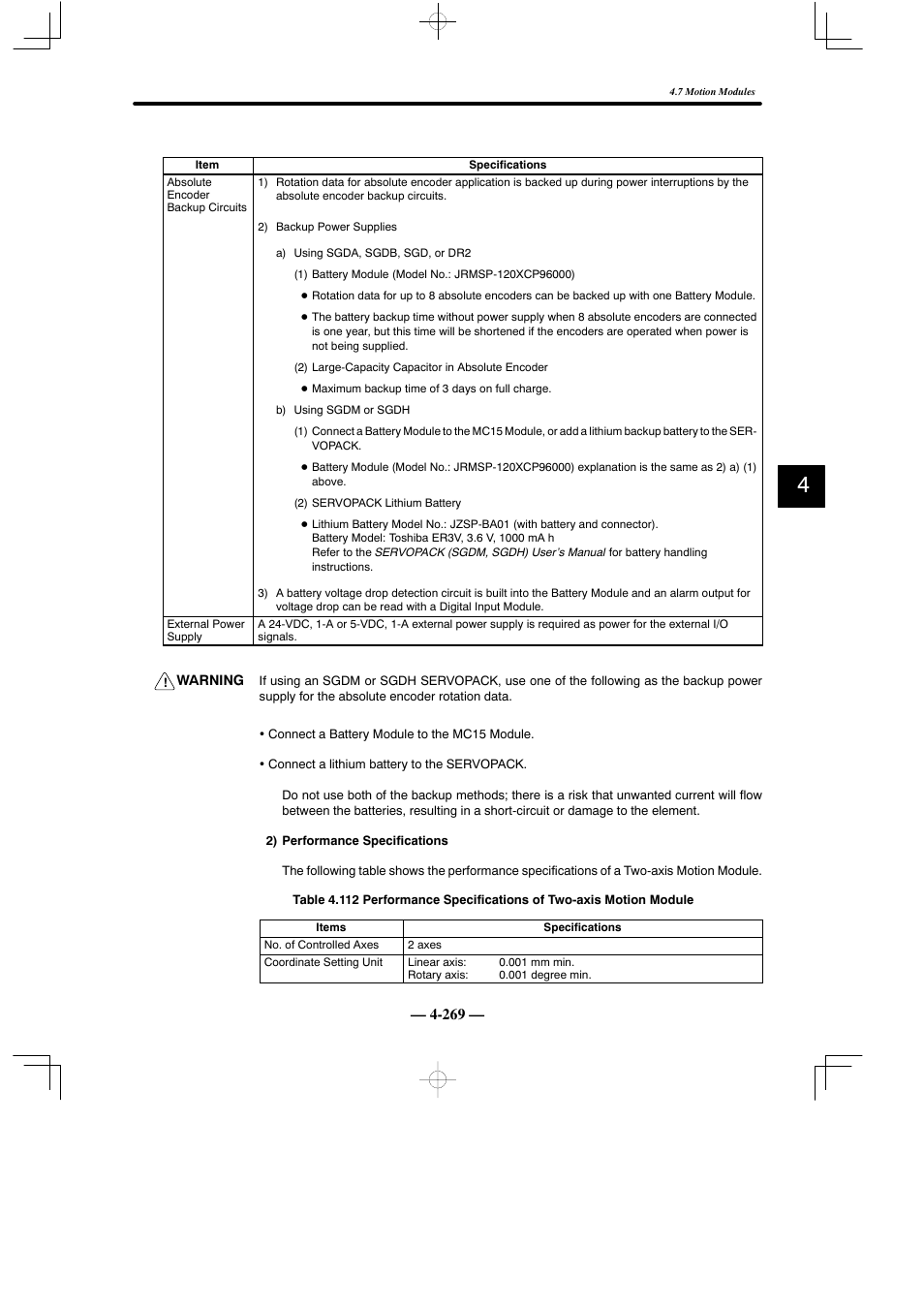 Yaskawa MEMOCON GL120 User Manual | Page 325 / 495