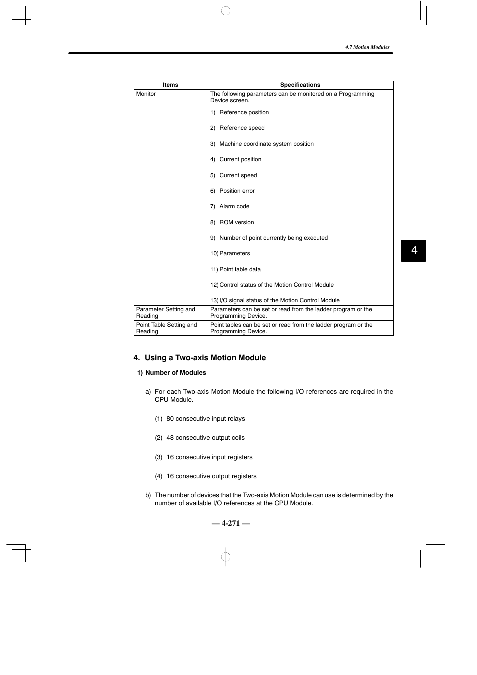 Yaskawa MEMOCON GL120 User Manual | Page 327 / 495