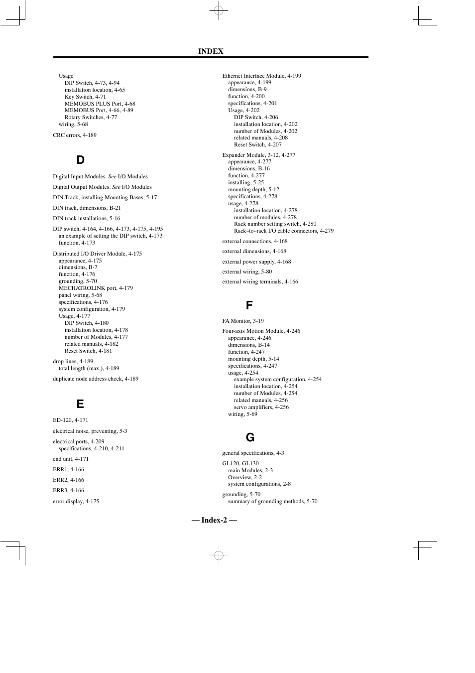 Yaskawa MEMOCON GL120 User Manual | Page 488 / 495