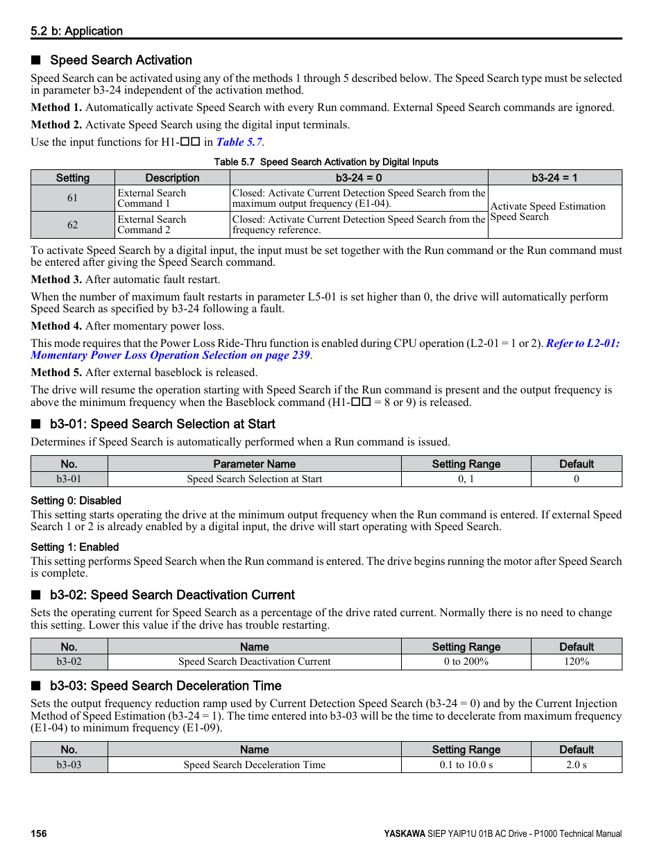 Yaskawa AC Drive-P1000 Industrial Fan User Manual | Page 156 / 570