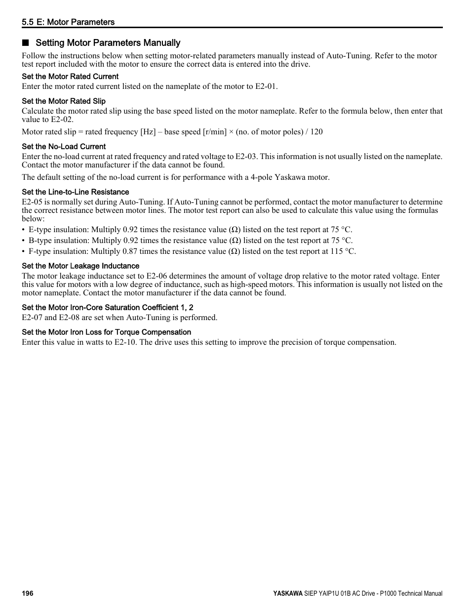 Yaskawa AC Drive-P1000 Industrial Fan User Manual | Page 196 / 570