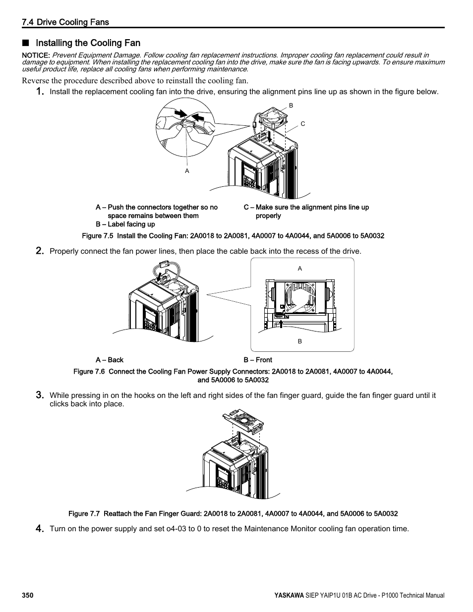 Yaskawa AC Drive-P1000 Industrial Fan User Manual | Page 350 / 570