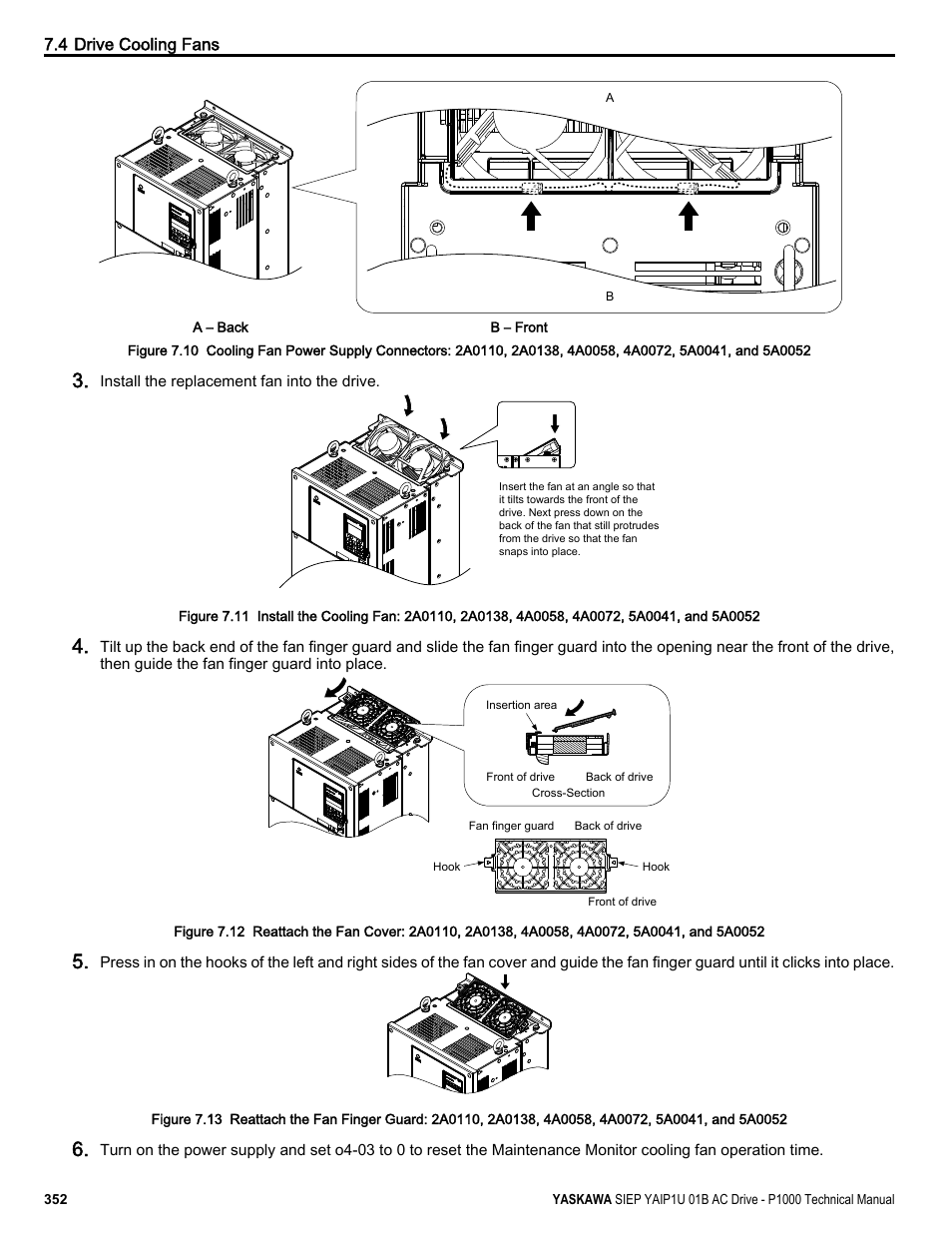 Yaskawa AC Drive-P1000 Industrial Fan User Manual | Page 352 / 570