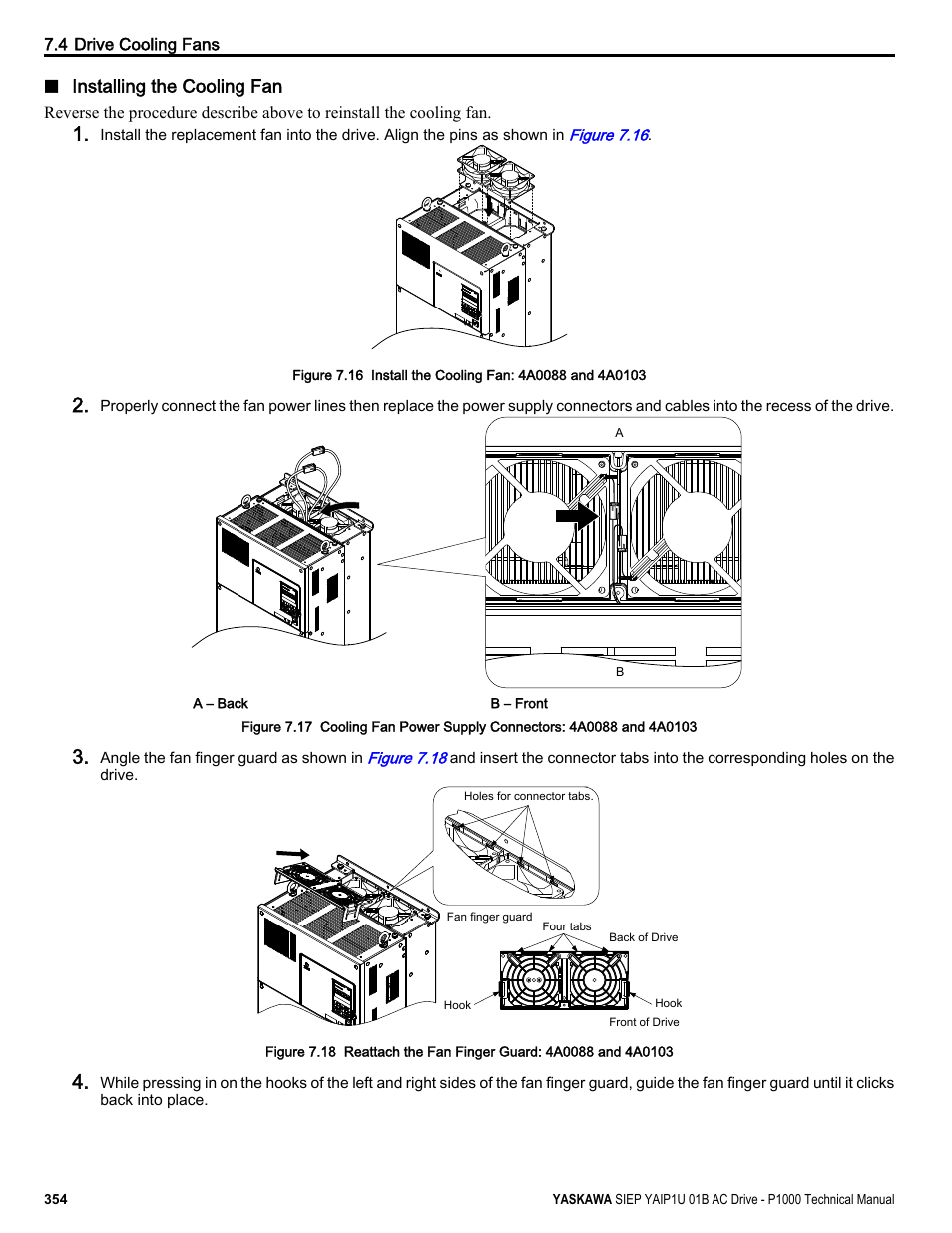 Yaskawa AC Drive-P1000 Industrial Fan User Manual | Page 354 / 570