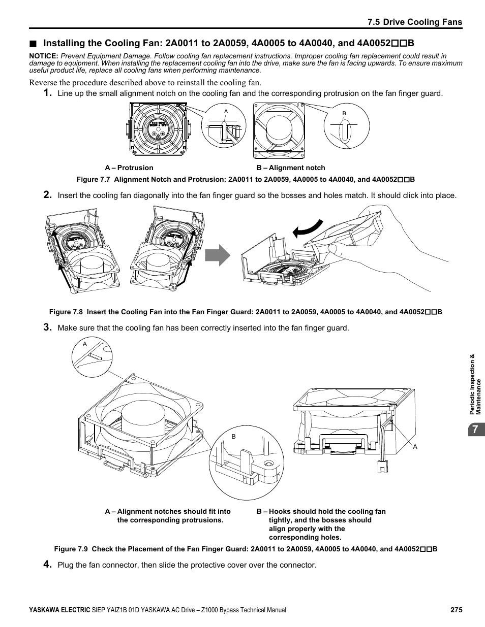 Yaskawa AC Drive Z1000 Bypass Technical Manual User Manual | Page 275 / 462