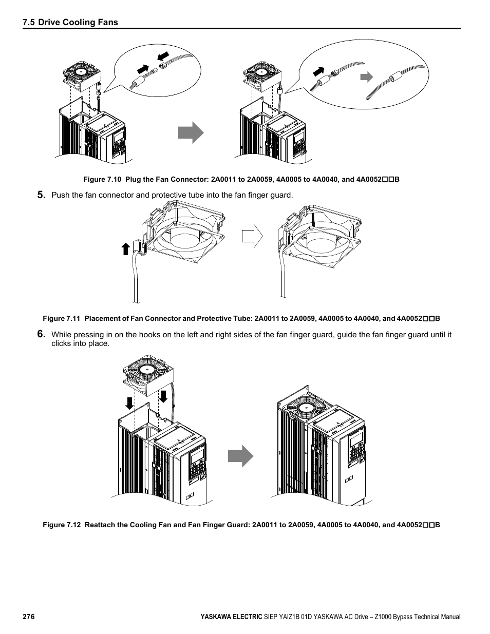 Yaskawa AC Drive Z1000 Bypass Technical Manual User Manual | Page 276 / 462