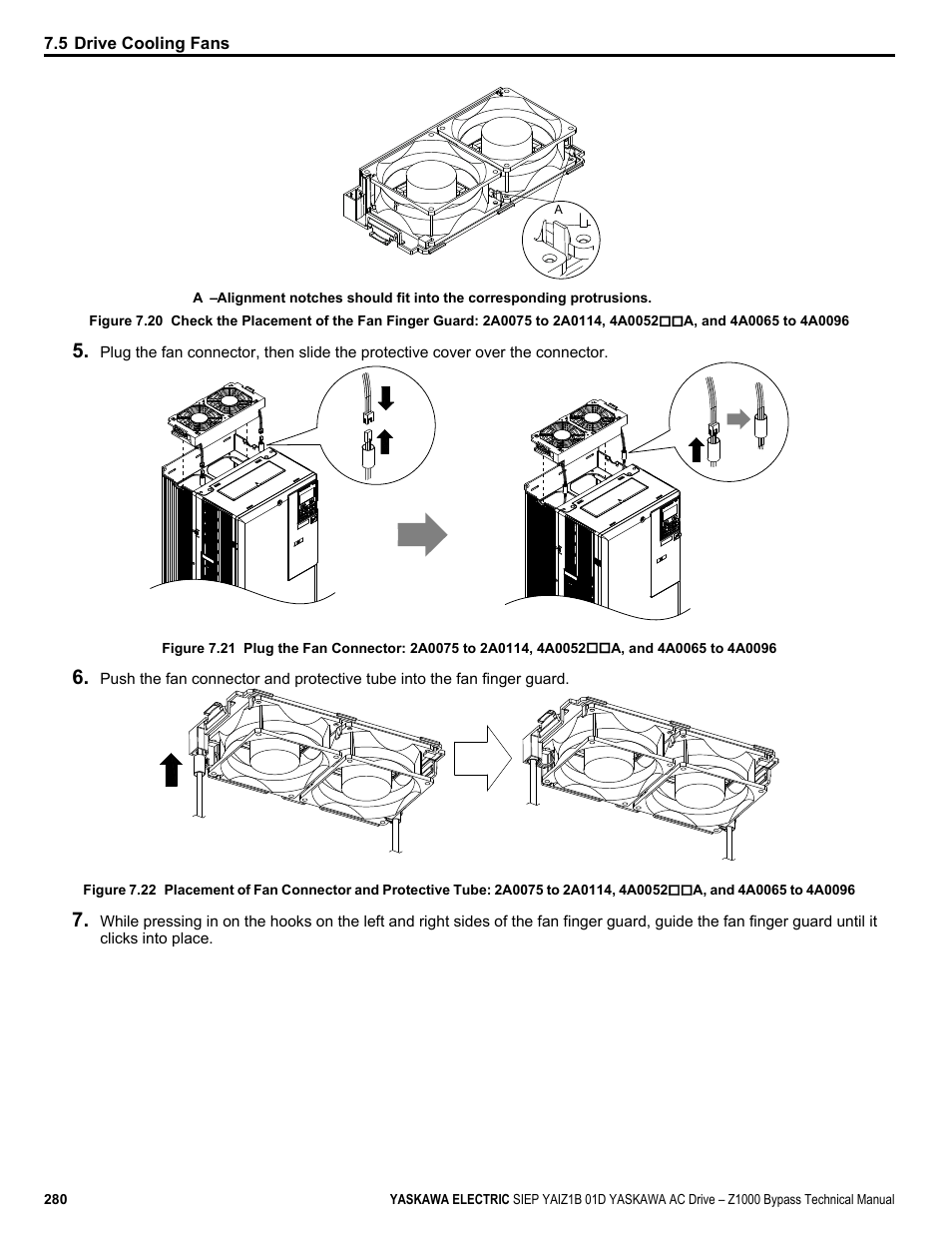 Yaskawa AC Drive Z1000 Bypass Technical Manual User Manual | Page 280 / 462