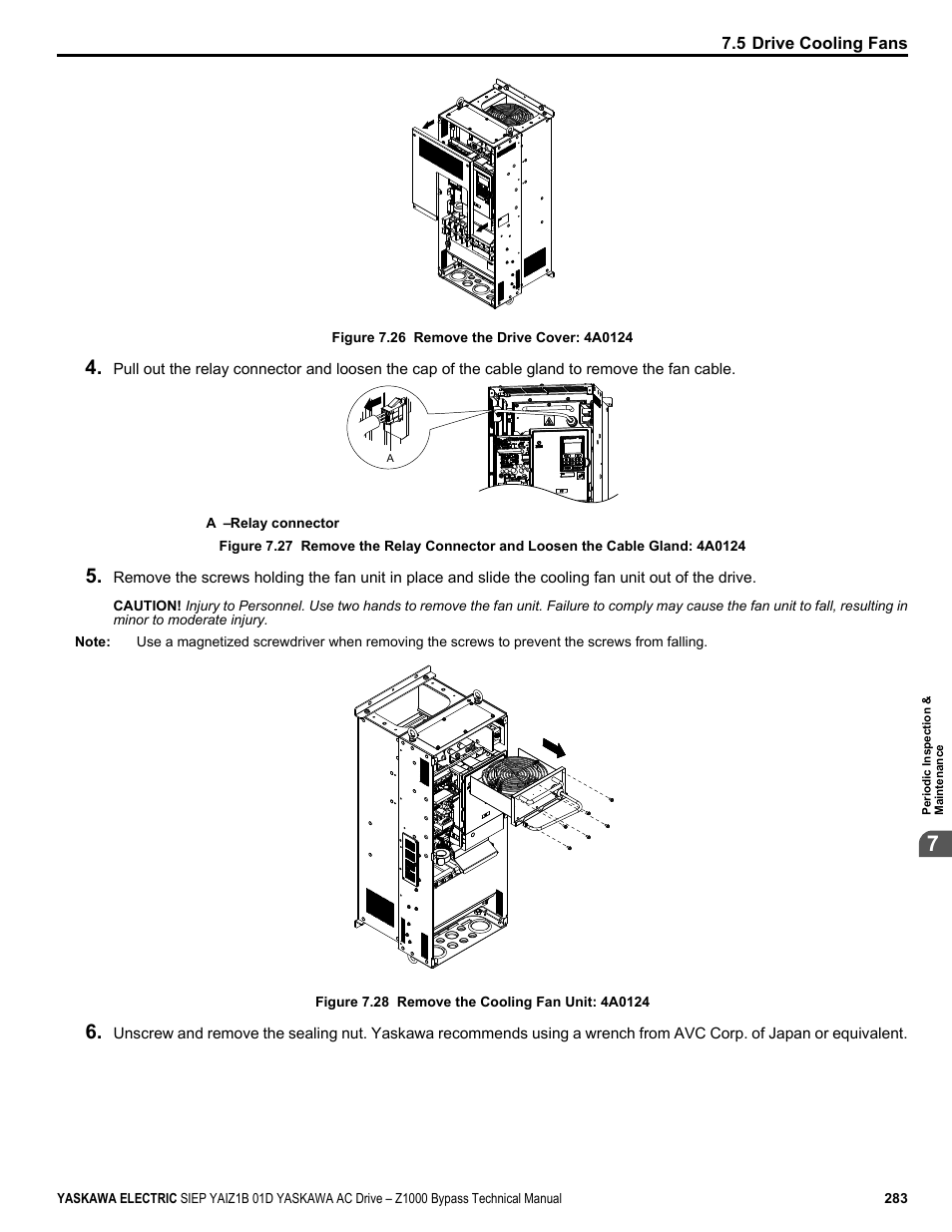 Yaskawa AC Drive Z1000 Bypass Technical Manual User Manual | Page 283 / 462