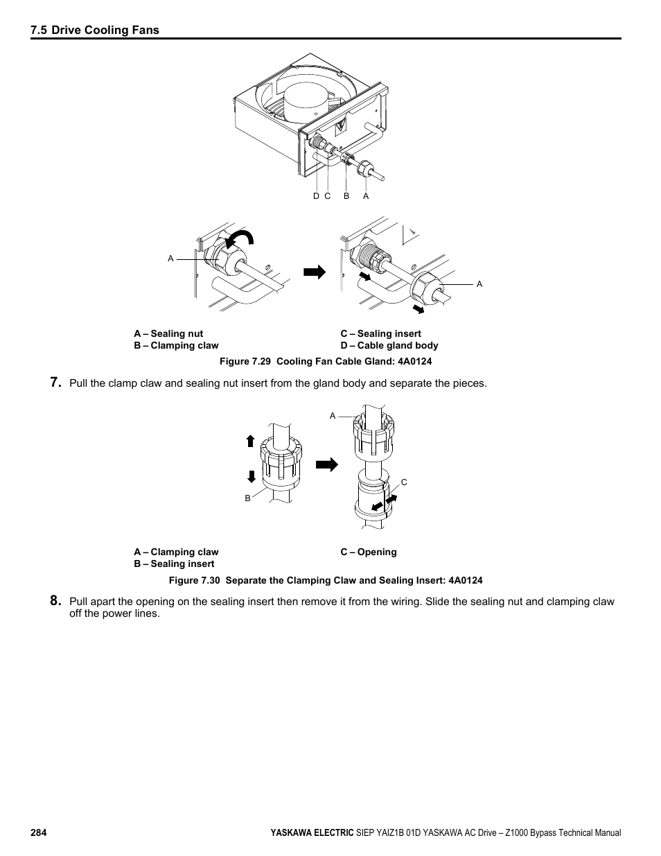 Yaskawa AC Drive Z1000 Bypass Technical Manual User Manual | Page 284 / 462