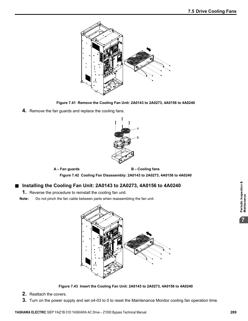 Yaskawa AC Drive Z1000 Bypass Technical Manual User Manual | Page 289 / 462