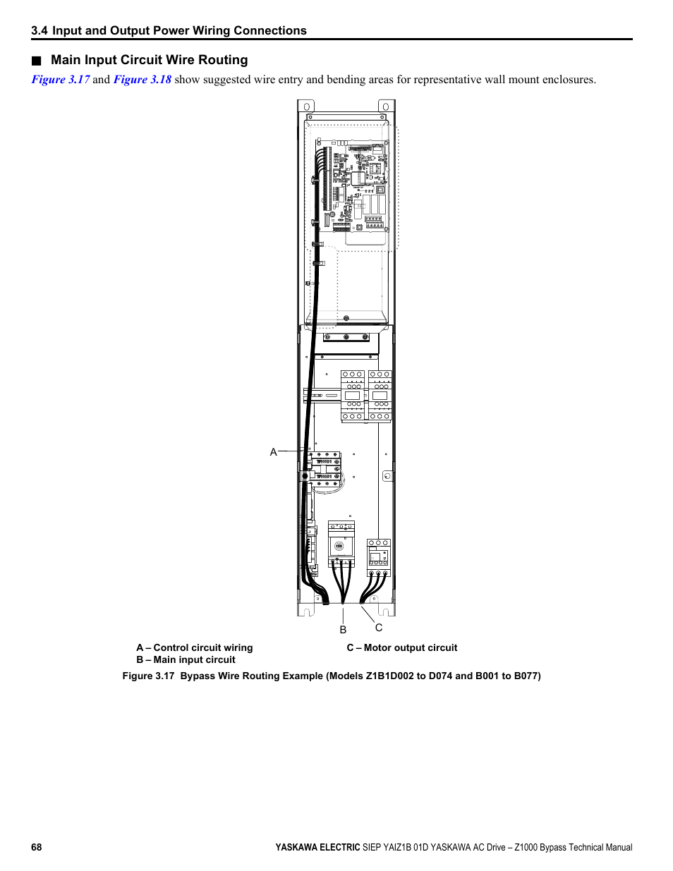 Yaskawa AC Drive Z1000 Bypass Technical Manual User Manual | Page 68 / 462