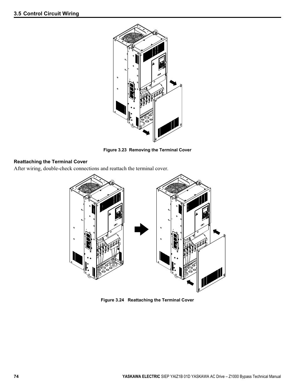 Yaskawa AC Drive Z1000 Bypass Technical Manual User Manual | Page 74 / 462