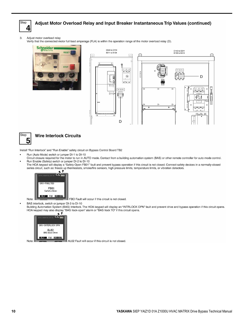 Yaskawa Z1000U HVAC Matrix Bypass User Manual | Page 10 / 472