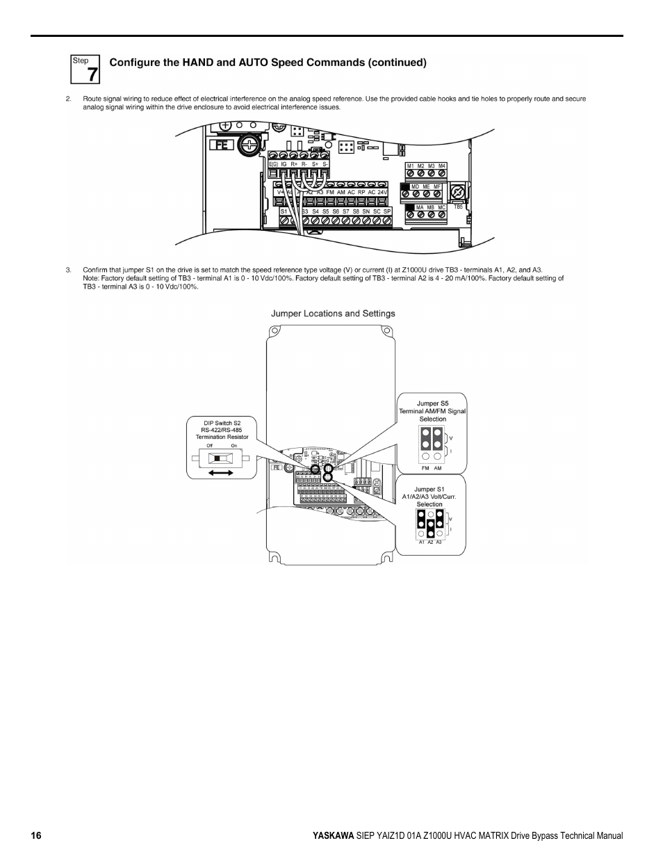Yaskawa Z1000U HVAC Matrix Bypass User Manual | Page 16 / 472