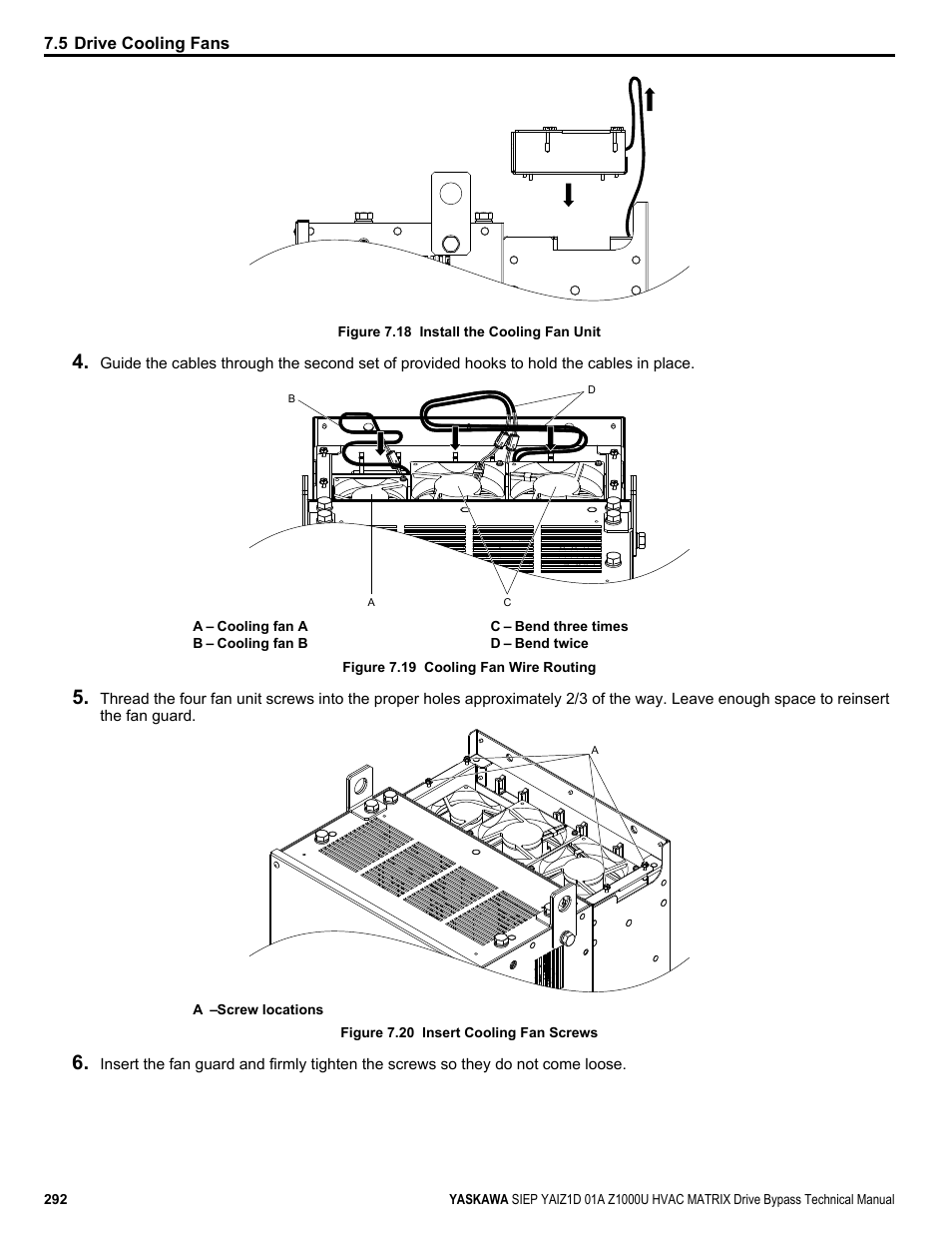 Yaskawa Z1000U HVAC Matrix Bypass User Manual | Page 292 / 472